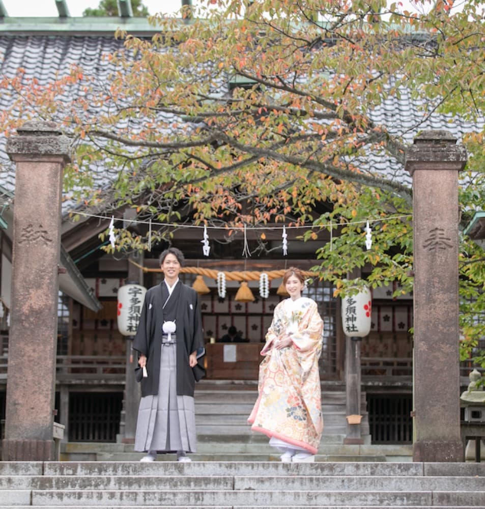 金沢料亭大友楼で少人数和装結婚式_ベージュ金沢サロン