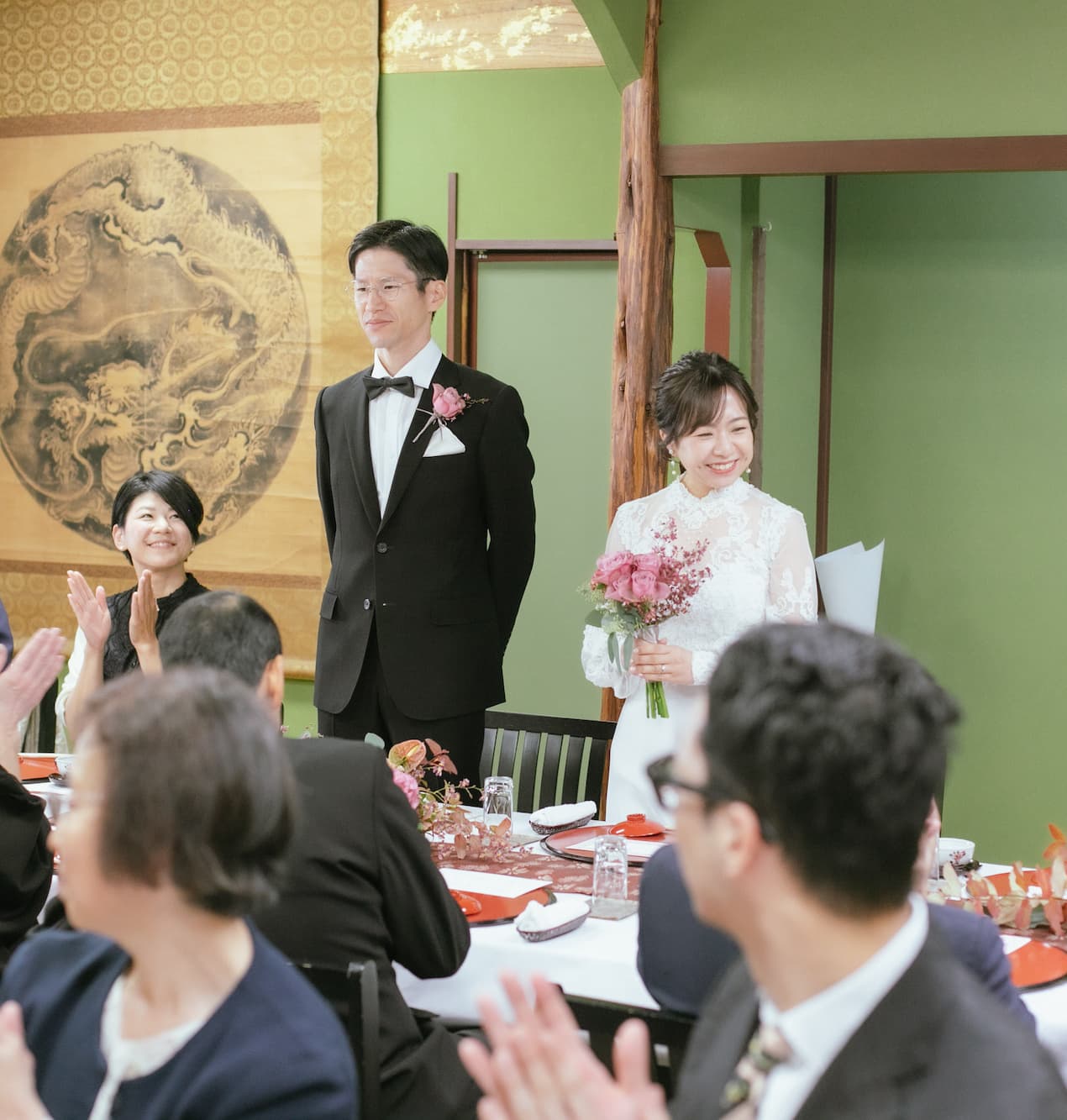 金沢料亭大友楼で少人数和装結婚式_ベージュ金沢サロン