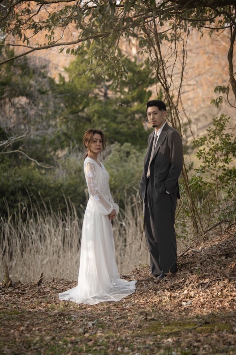 金沢のみどりの森でドレスロケーション前撮り