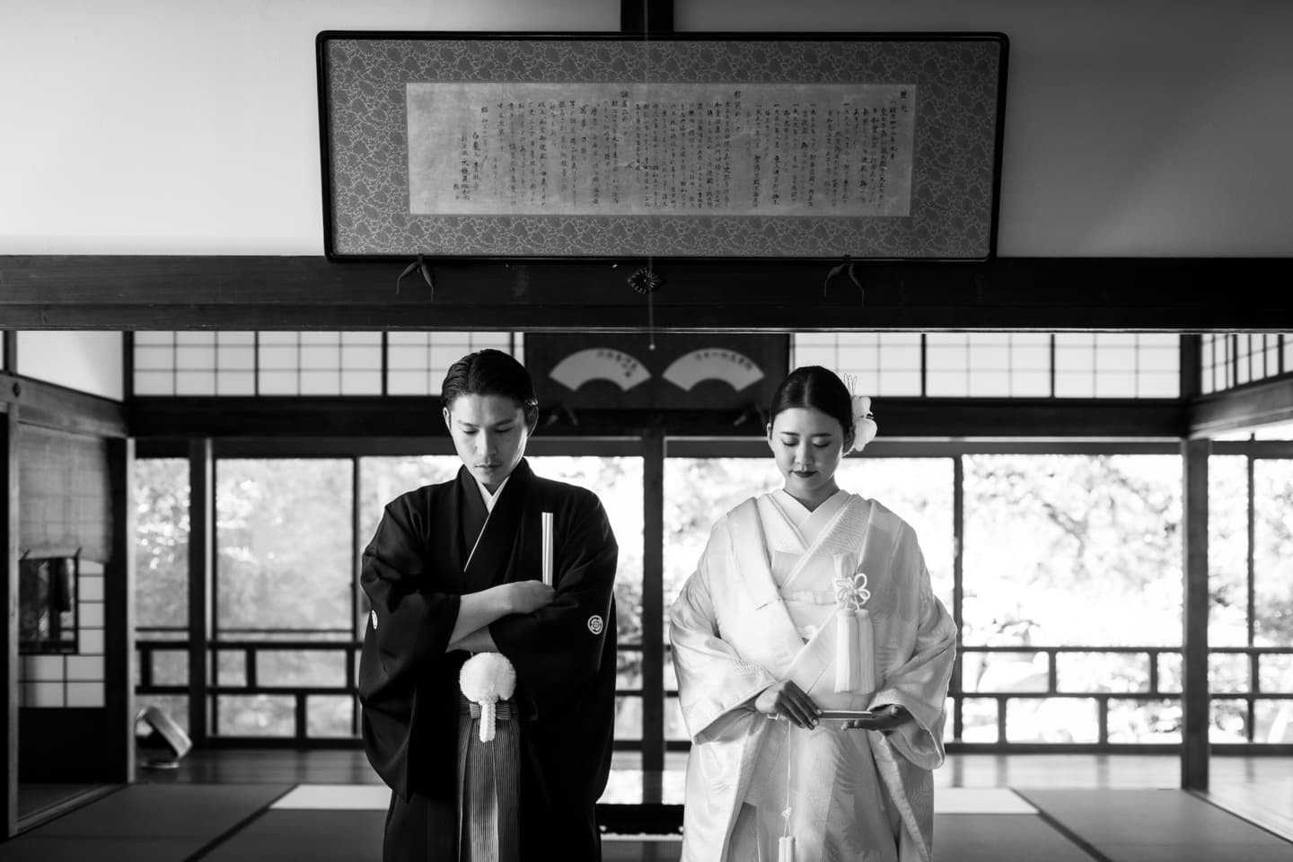 白無垢で和装前撮り_ベージュ金沢サロン