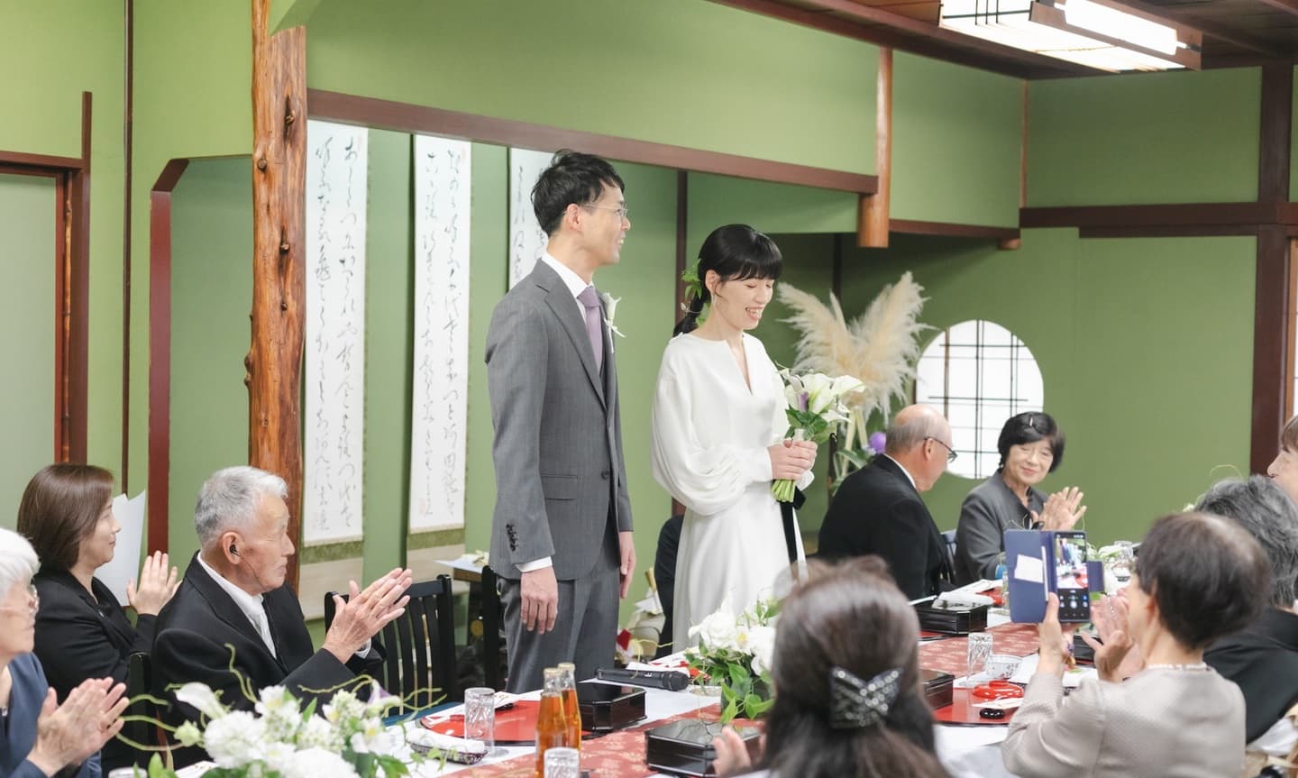 金沢の料亭で家族との少人数結婚式