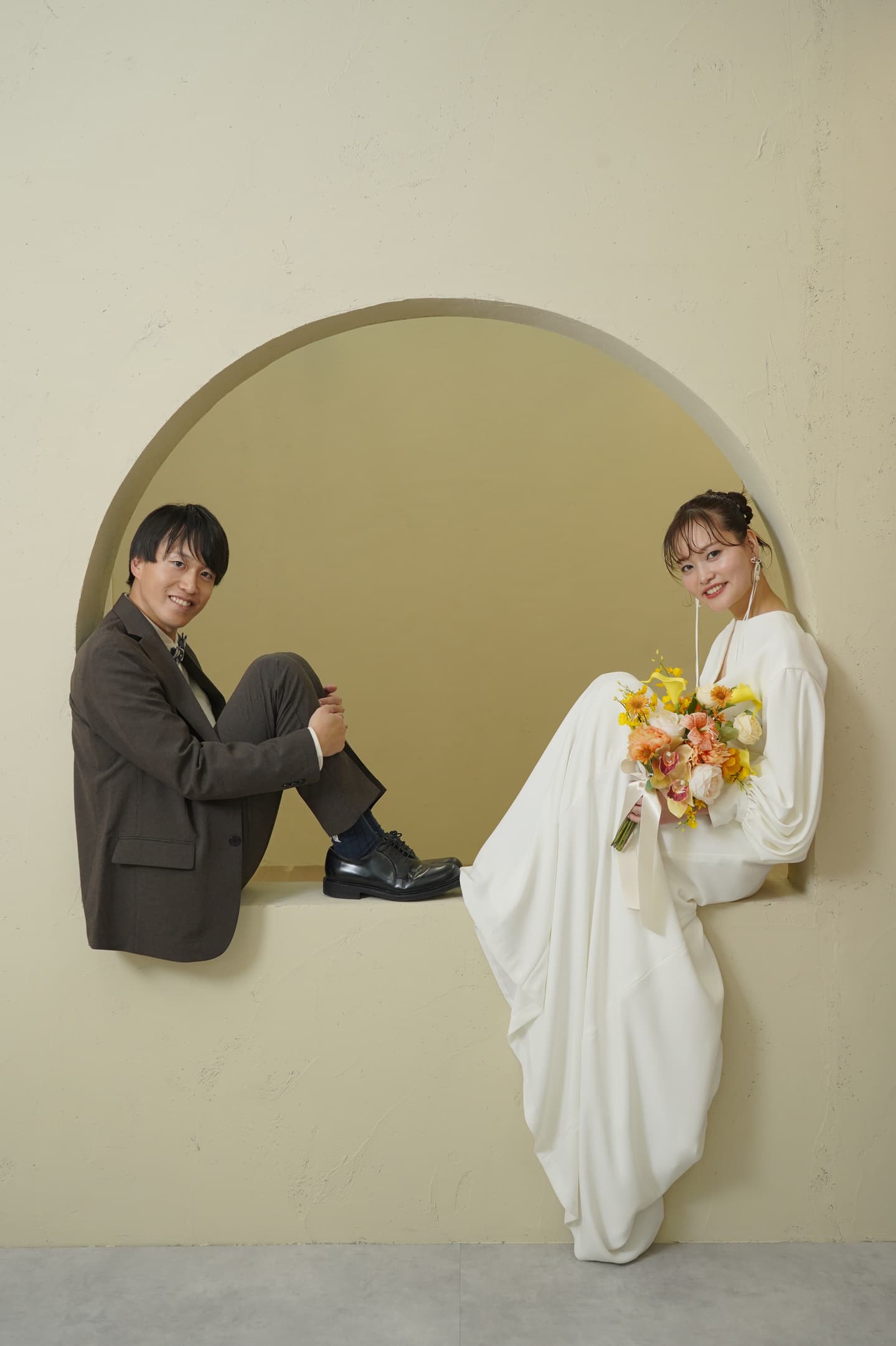 ベージュ金沢ウェディングサロンのセルフスタジオフォト