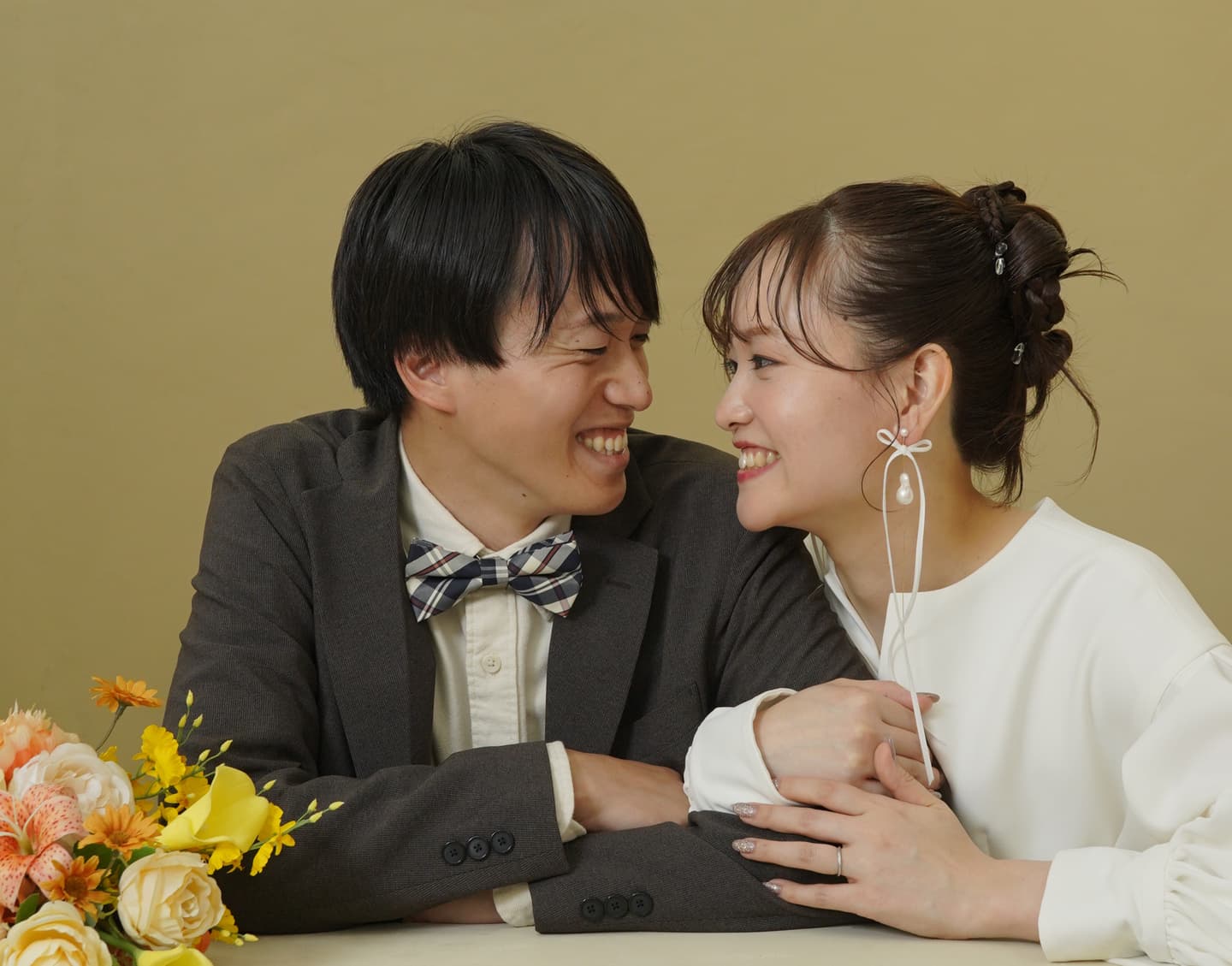 ベージュ金沢ウェディングサロンのセルフスタジオフォト