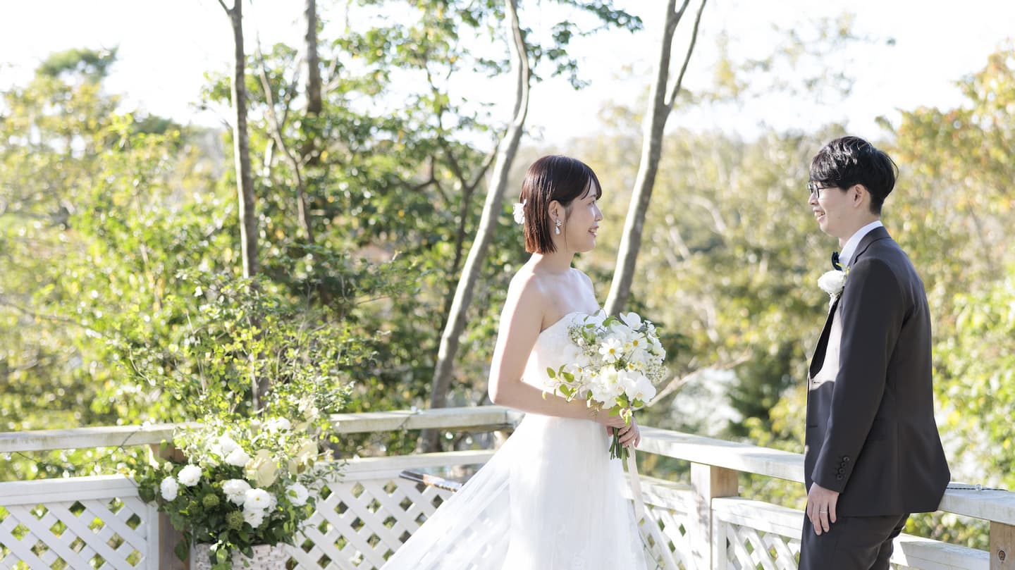 ペンションクルーズで家族だけの結婚式