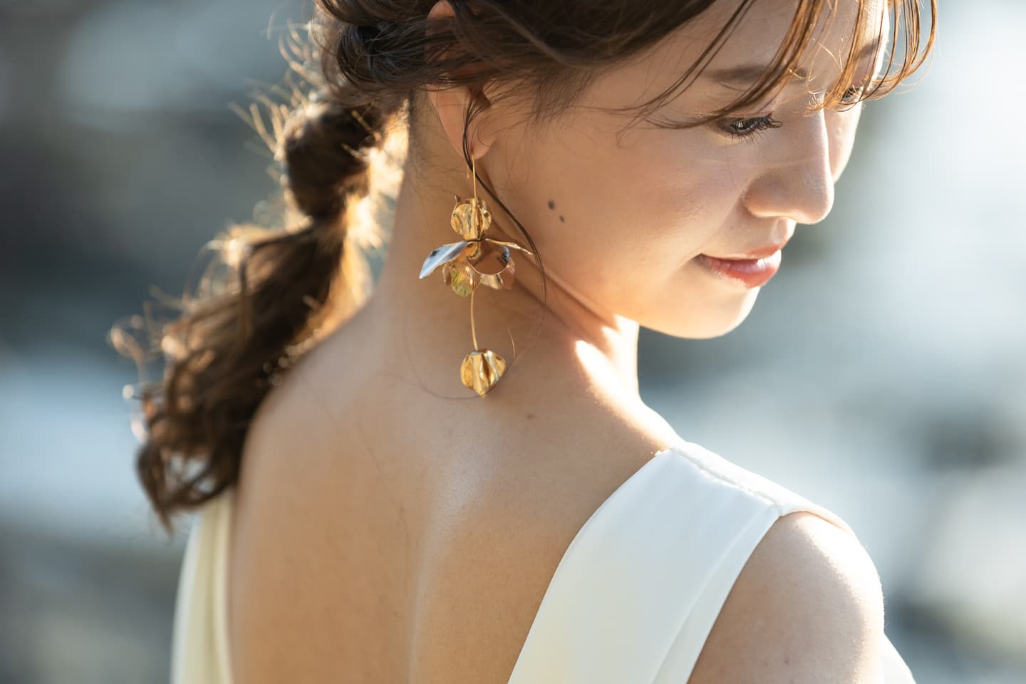 前撮りヘアスタイル_ベージュ金沢サロン