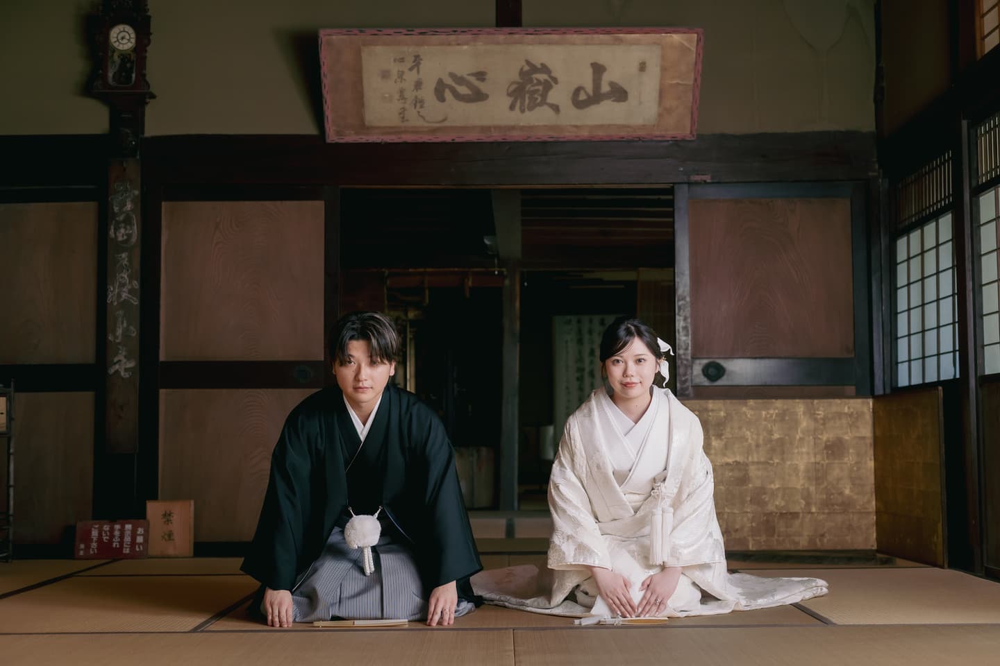 金沢で白無垢の和装前撮り_ベージュ金沢サロン