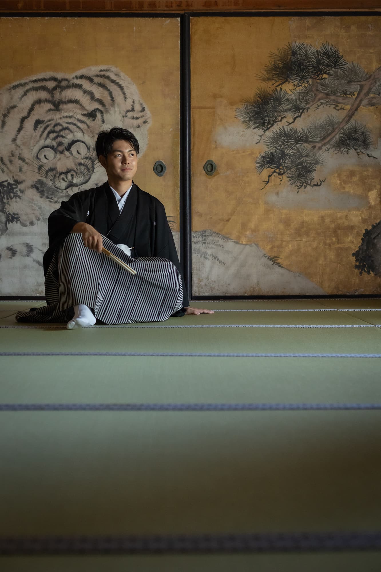 ベージュ金沢の和装ロケーションウェディングフォト