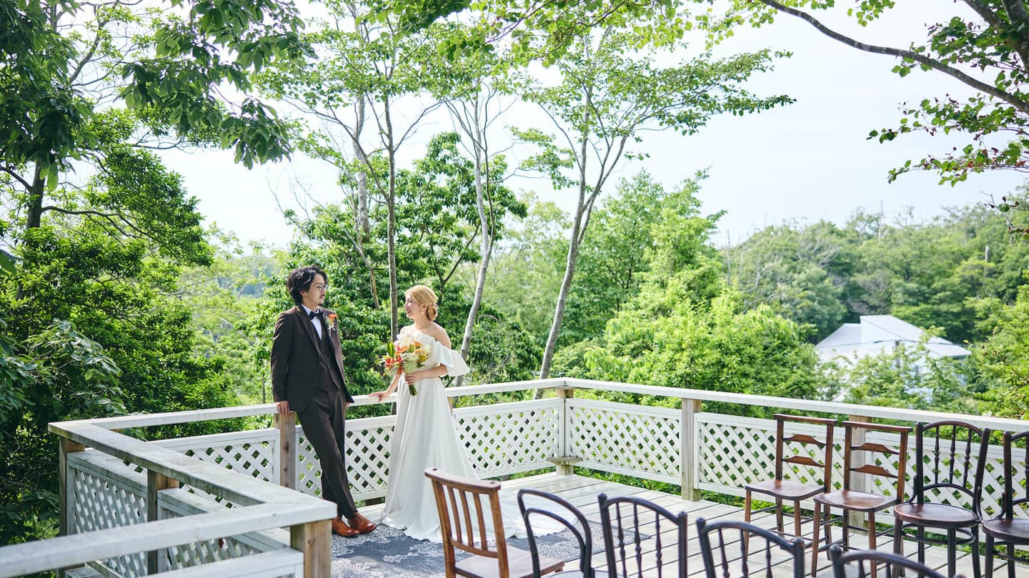ペンションクルーズで家族と結婚式